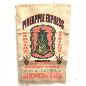 Pineapple Express Brand Novelty Burlap Bag